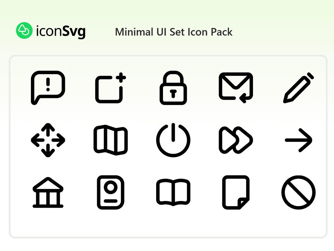 Minimal UI Set Icon Pack