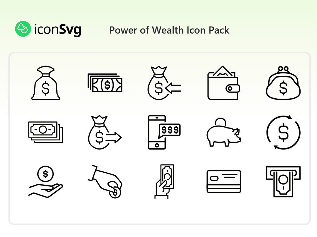 Power of Wealth Icon Pack