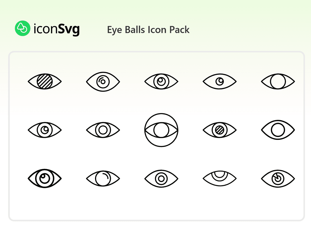 Eye Balls Icon Pack