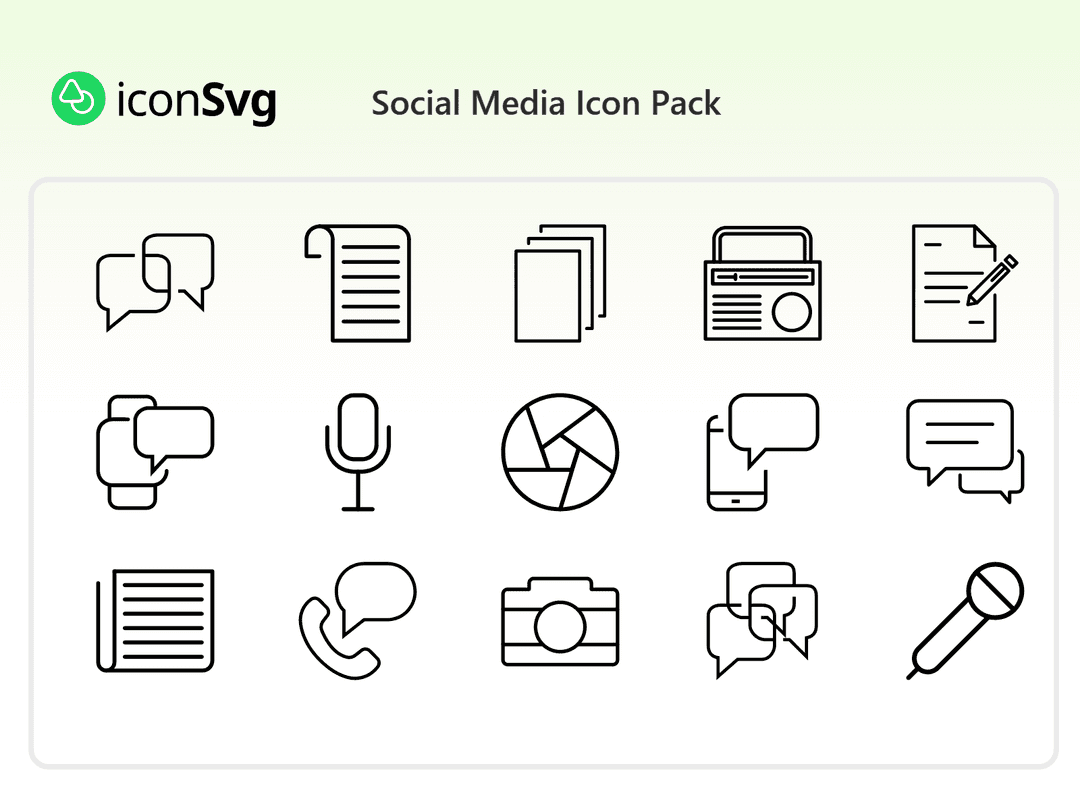 Social Media Icon Pack