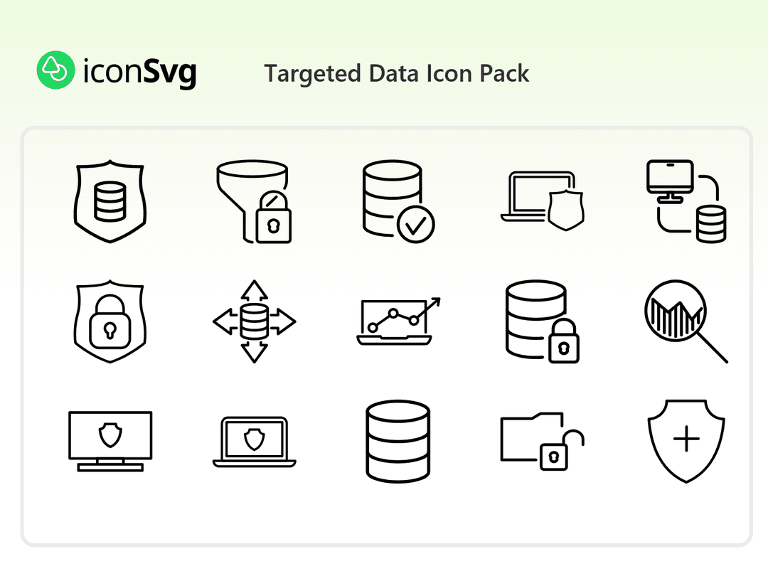 Targeted Data Icon Pack