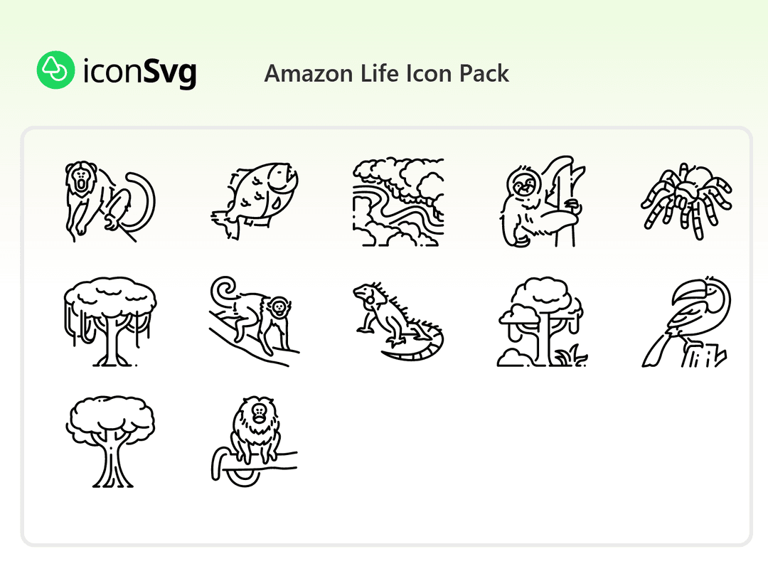 Amazonasleben Symbol paket