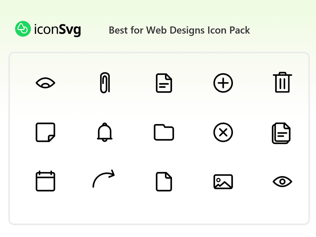 Best for Web Designs Icon Pack