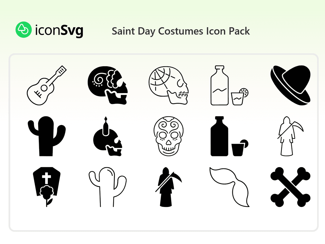Saint Day Costumes Icon Pack