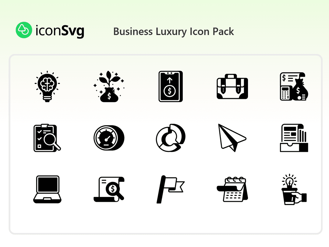Business Luxury Icon Pack