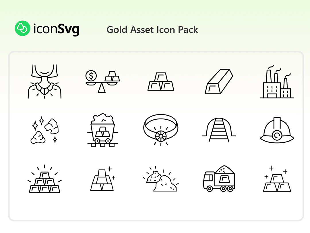 Gold Asset Icon Pack