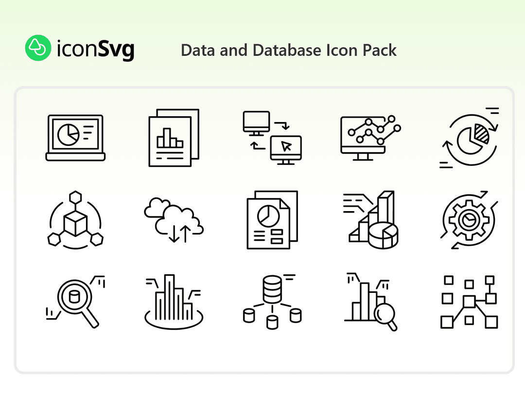 Data and Database Icon Pack