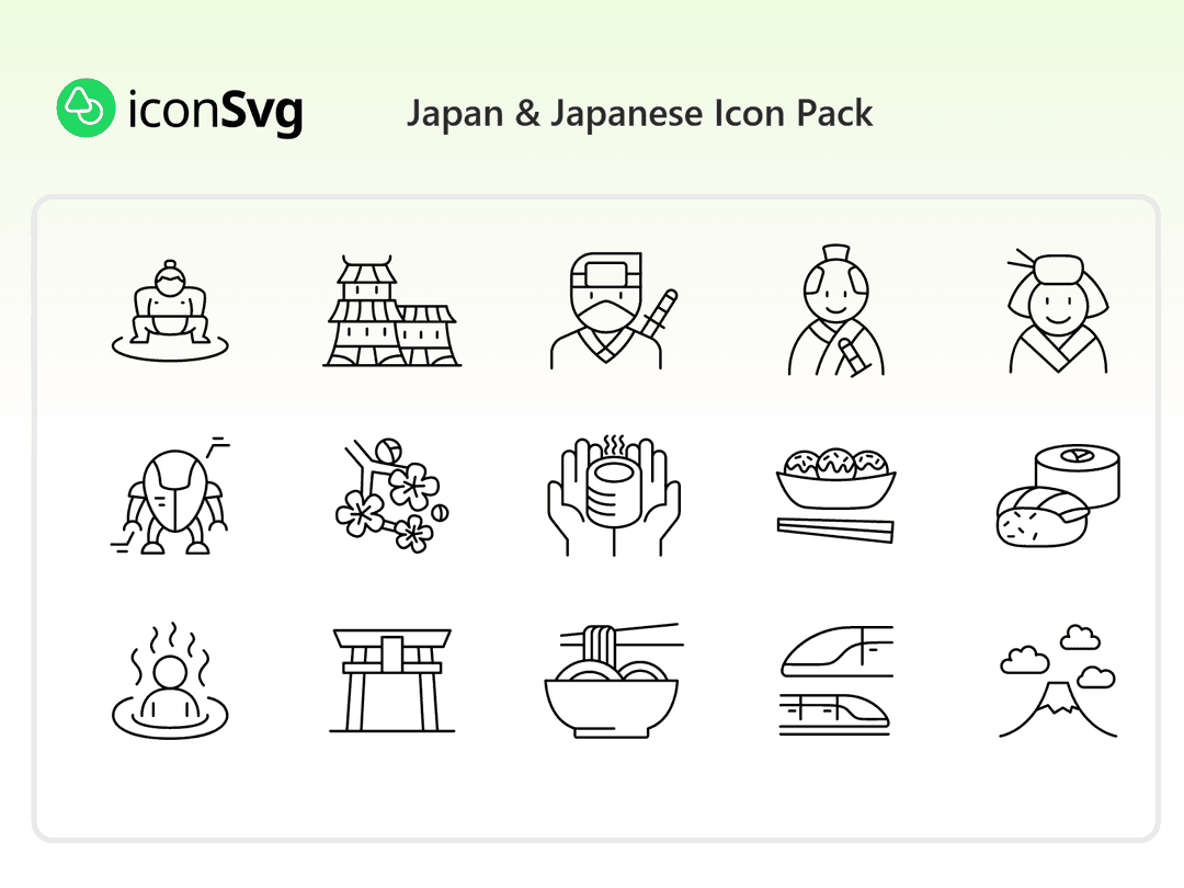 Japan & Japanese Icon Pack