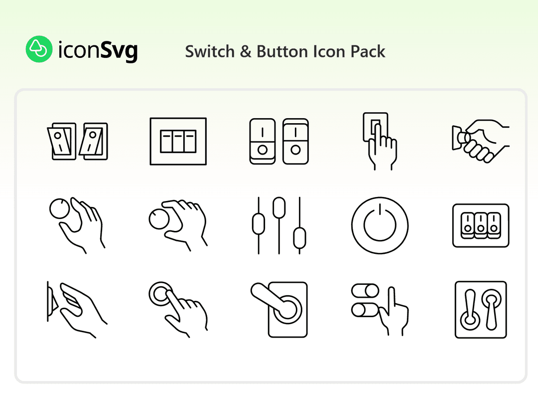 Switch & Button Icon Pack
