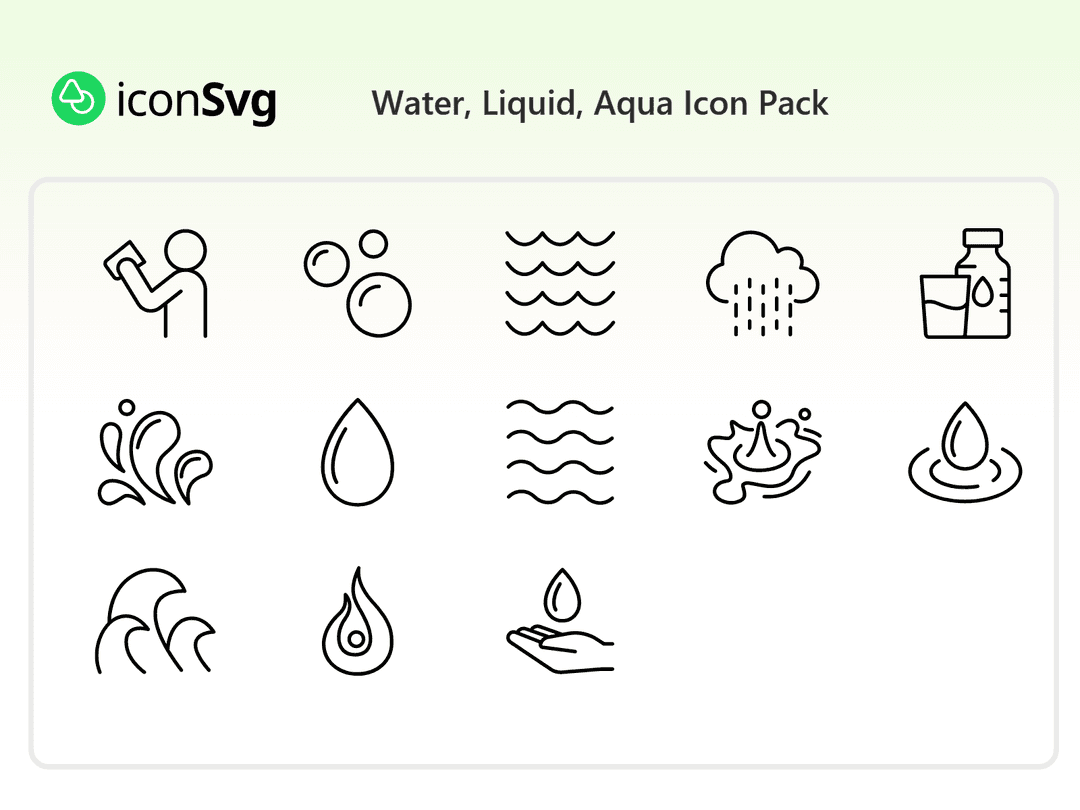 Wasser,  Flüssigkeit,  Aqua Symbol paket