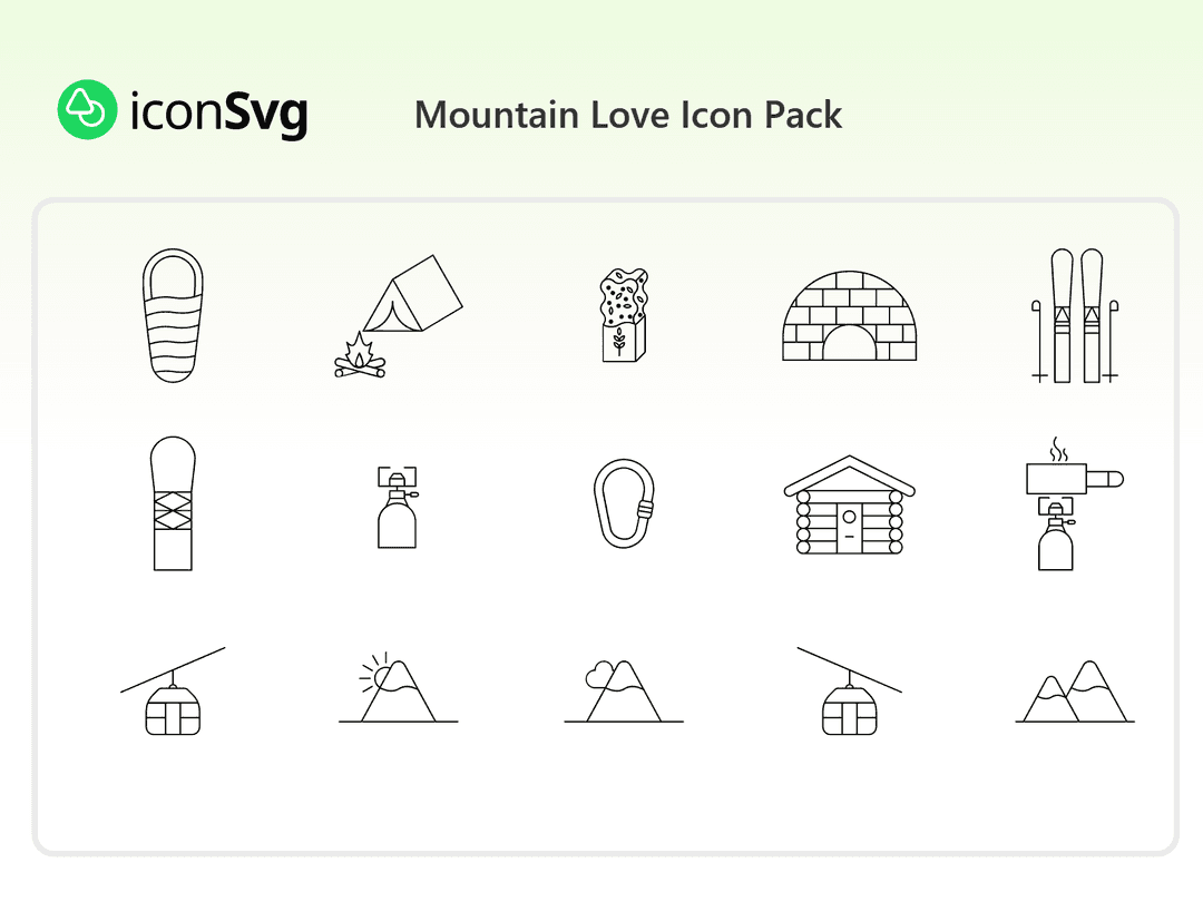 Mountain Love Icon Pack