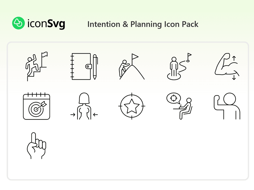 Intention & Planning Icon Pack