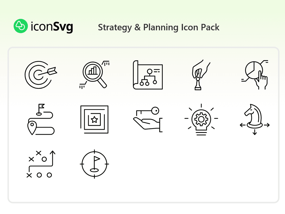 Strategie Symbol paket