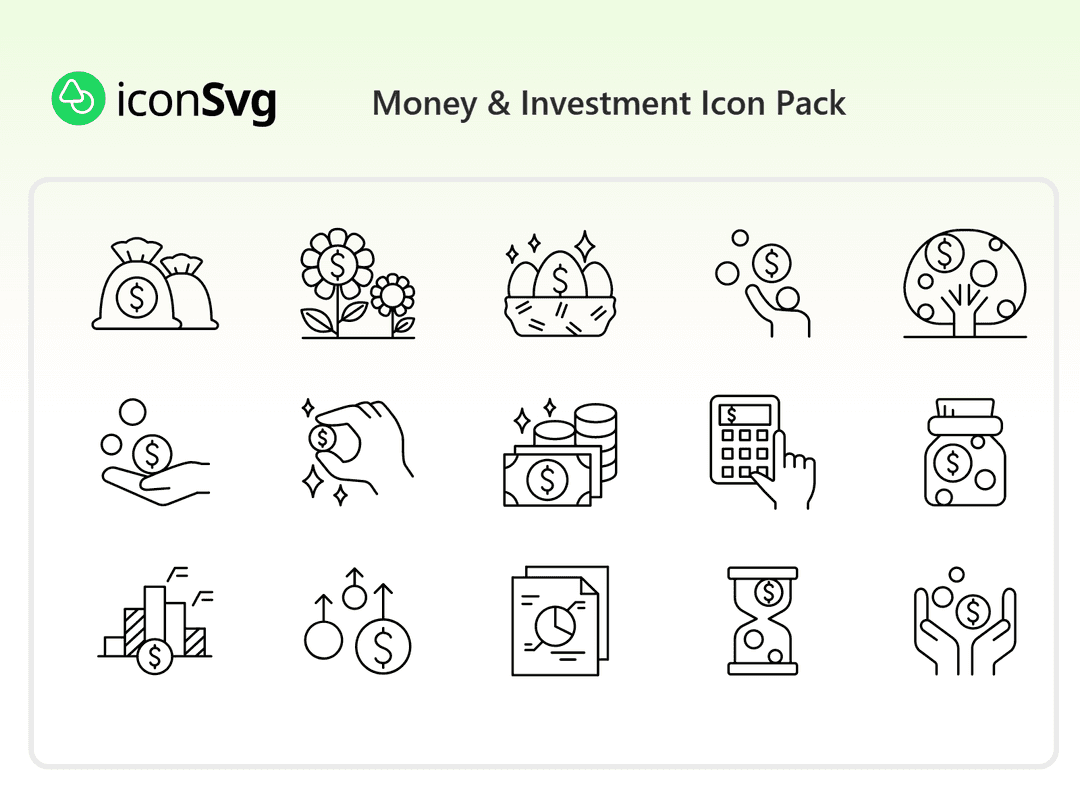 Money & Investment Icon Pack