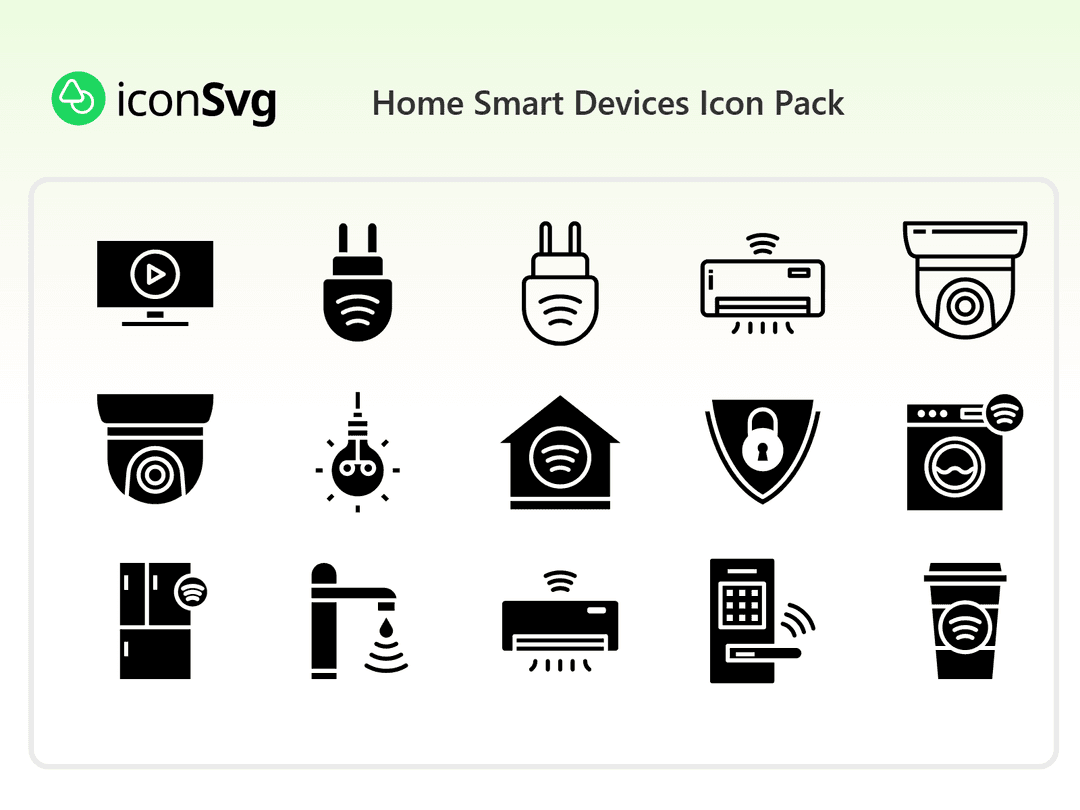 Home Smart Devices Icon Pack