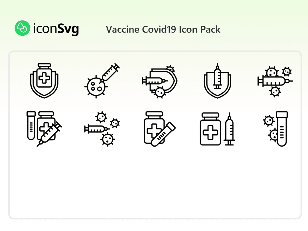 Vaccine Covid19 Icon Pack