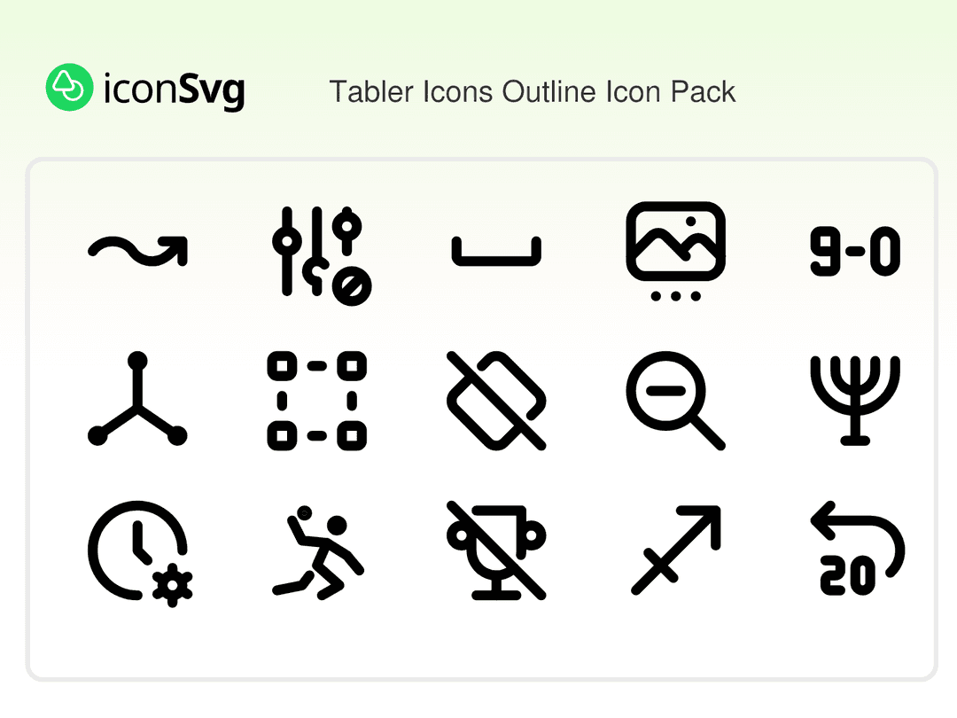 Tabler Icons Outline Icon Pack