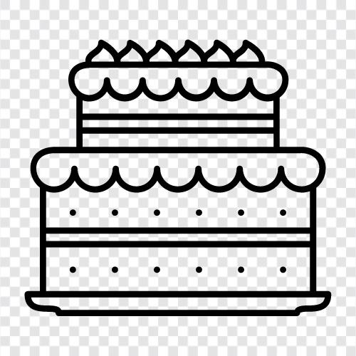 cakecake, birthday cake, confectionery, dessert icon svg