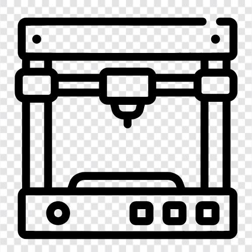 3D Printer, 3D printing, additive manufacturing, printing icon svg