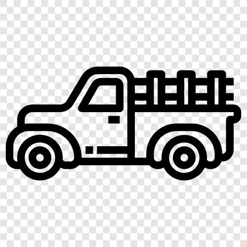 4wd, offroad, diesel, pickup truck bed icon svg