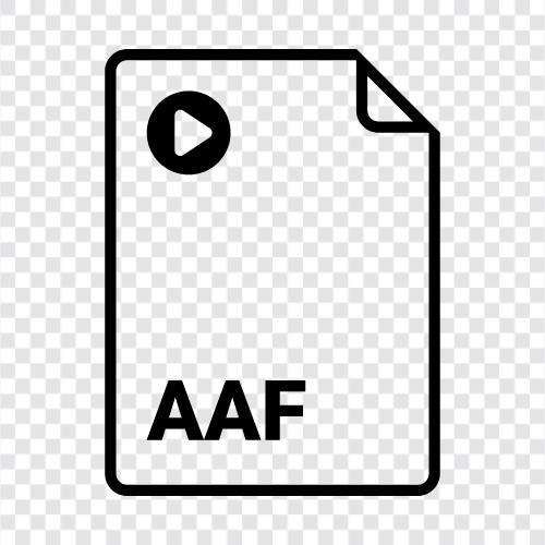 aaf files, aaf file extension, aaf file format, a Значок svg