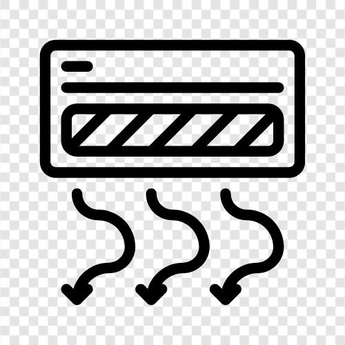 Klimaanlage, Fenster AC, Portable AC, Home AC symbol