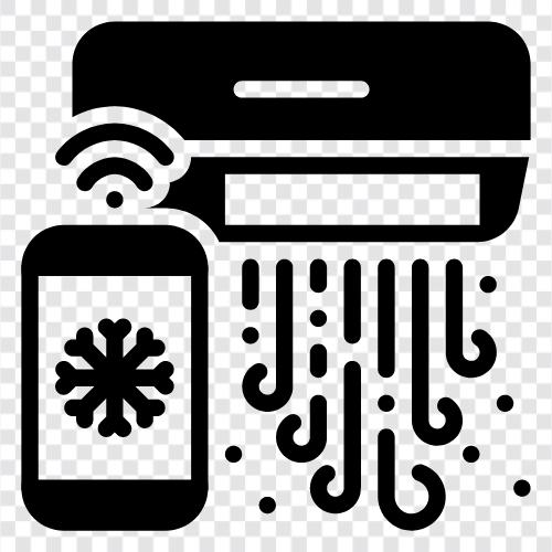 acEinheit, Klimaanlage, acEinheiten, Kühlung symbol