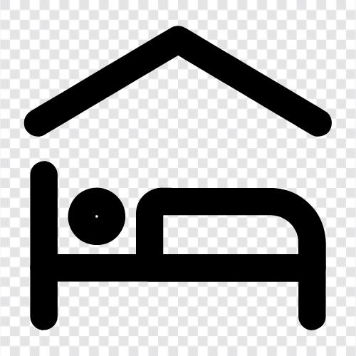 accomodation, bed and breakfast, vacation rental, home stay icon svg