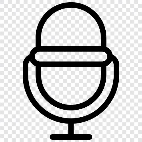 acoustic, microphone, recording, audio icon svg