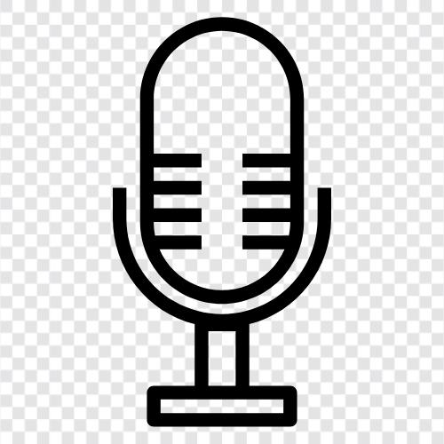 acoustic, condenser, lavalier, podcast icon svg