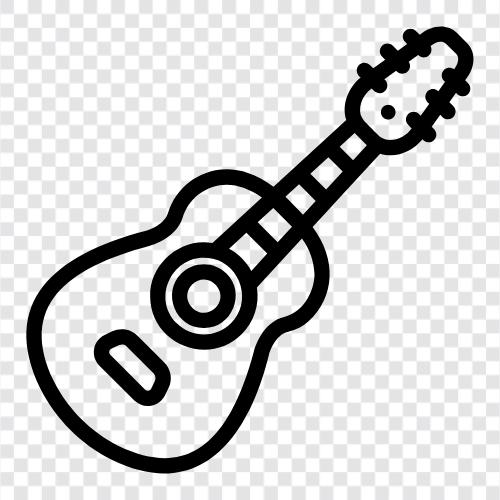 acoustic, electric, strings, chords icon svg