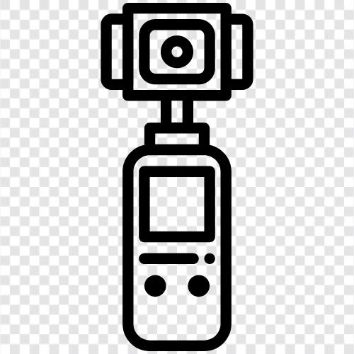 aksiyon kamerası, gopro, mini aksiyon kamerası, su geçirmez ikon svg