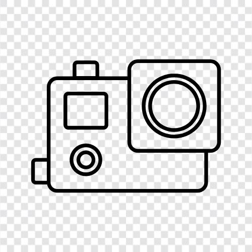 action camera, sports, photography, waterproof icon svg