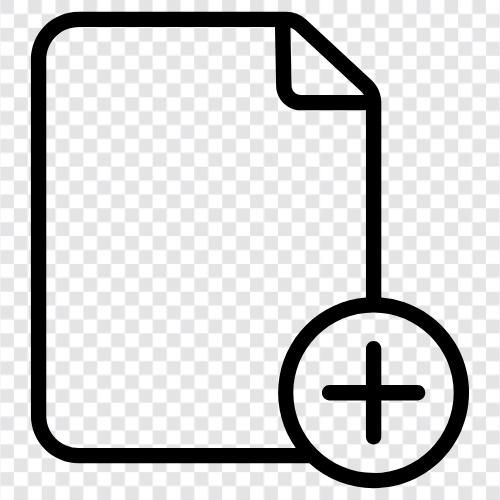 Add File Extension, Add File type, Add File location, Add File name icon svg