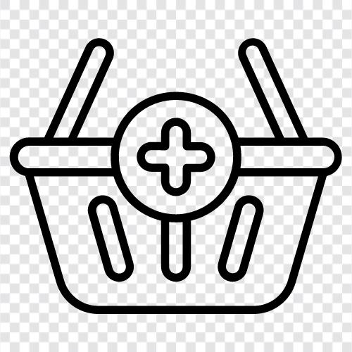 add to shopping basket, add to cart, add to list, add to icon svg