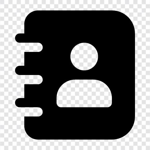 Adressbuch, Kontaktliste, Telefonbuchsoftware, Adressbuchsoftware symbol