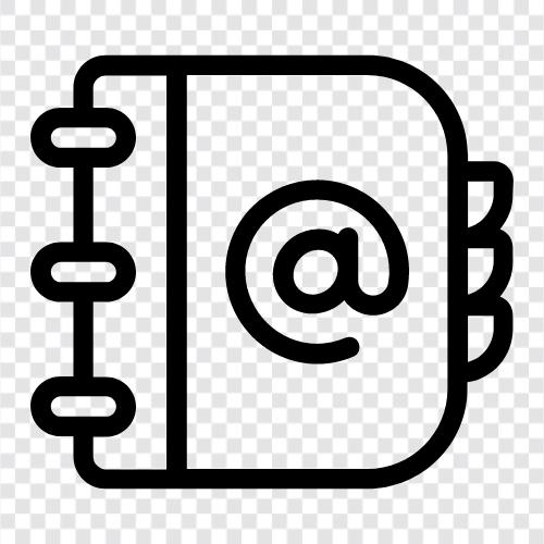 address book software, address book app, address book for android, address book icon svg