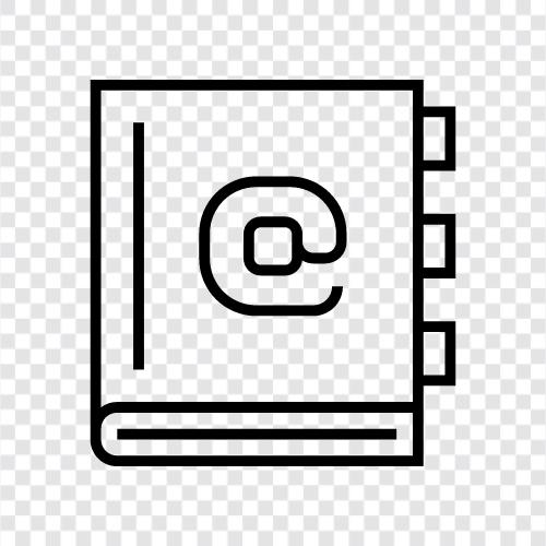 Address Book software, Address Book app, Address Book online, Address Book icon svg