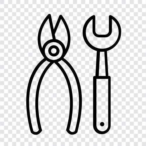 adjustable wrench, adjustable pliers, wrench, torque wrench icon svg