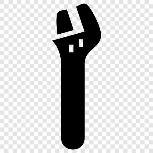 adjustable wrench, 3/8" drive, 6 inch long, Wrench icon svg