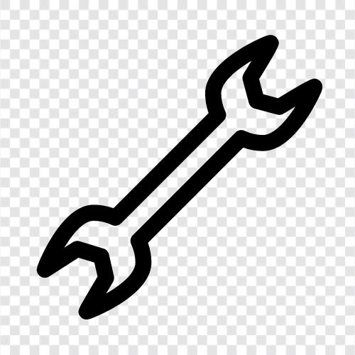 adjustable wrench, ballpeen wrench, box wrench, breaker bar icon svg