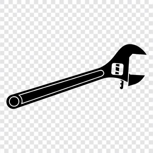 adjustable wrench, socket wrench, ratchet wrench, impact wrench icon svg