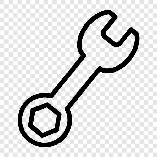 verstellbarer Schraubenschlüssel, Schraubenschlüsselring symbol