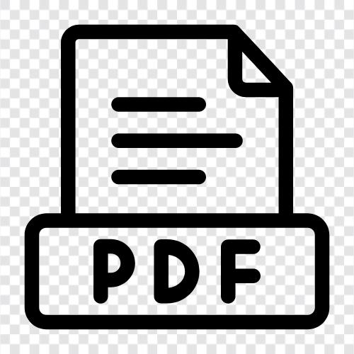 Adobe PDF, PDF Reader, Portable Document Format, PDF Creator icon svg