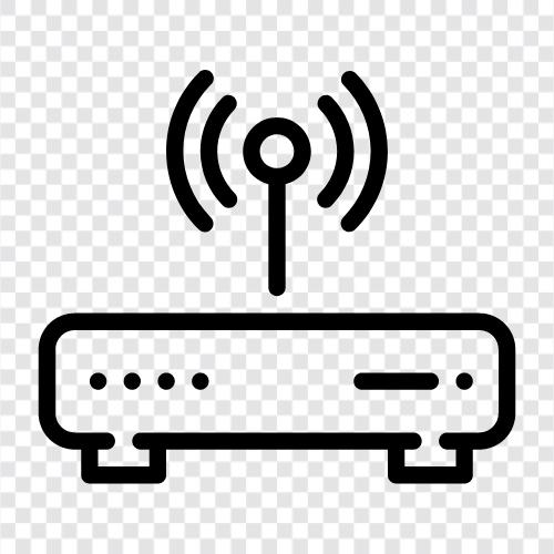 ADSL, Modem, Broadband, Wireless icon svg