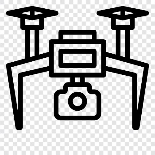 Luft, Quadcopter, RC, Fernbedienung symbol