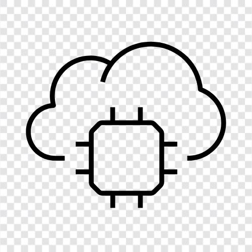 machine learning, deep learning, neural networks, ai cloud icon svg