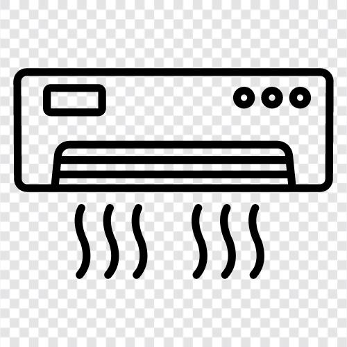 Klimaanlage, Kühlung, elektrisch, Ventilator symbol