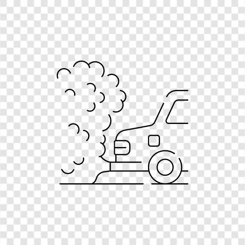 air pollution, smog, climate change, vehicle pollution icon svg