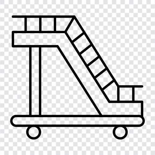 aircraft stairway, aircraft steps, aircraft staircase, aircraft ladder icon svg